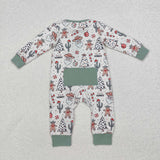 LR1674  baby boy clothes santa boy christmas  winter romper