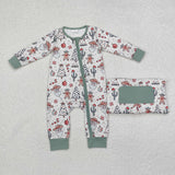 LR1674  baby boy clothes santa boy christmas  winter romper