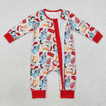 LR1684   baby boy clothes cartoon dog boy christmas  winter romper