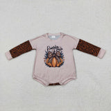 LR1723   baby girl clothes pumpkin  girl fall winter bubble