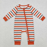 LR1732 Bamboo baby  boy clothes stripe boy winter romper