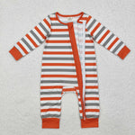 LR1732 Bamboo baby  boy clothes stripe boy winter romper