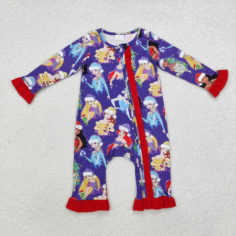 LR1741  baby girl clothes princess  girl christmas winter romper