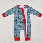 LR1768 Bamboo baby boy clothes hunting dog boy christmas winter romper