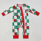 LR1817 Bamboo baby boy clothes boy winter christmas romper