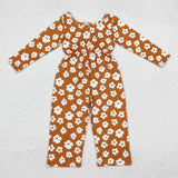 LR1838  baby girl clothes flower girl autumn  jumpsuit