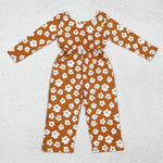 LR1838  baby girl clothes flower girl autumn  jumpsuit