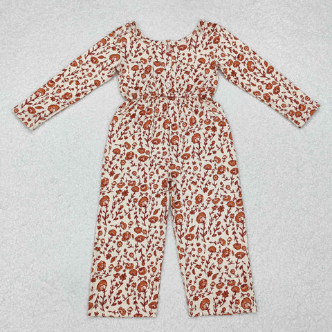 LR1839  baby girl clothes flower girl autumn  jumpsuit