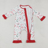 LR1842    baby girl clothes crutch girl christmas winter romper