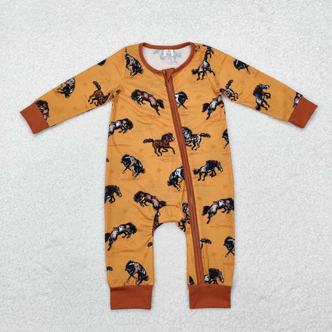 LR1857 Bamboo baby boy clothes cowboy boy winter romper