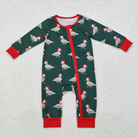 LR1861  Bamboo baby boy clothes mallard boy christmas winter romper