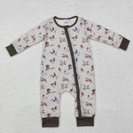 LR1880 Bamboo  baby boy clothes mallard boy winter romper