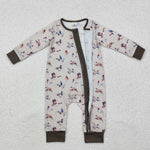 LR1880 Bamboo  baby boy clothes mallard boy winter romper