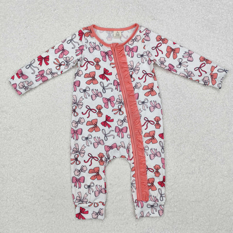 LR1905  baby girl clothes bows girl winter romper