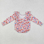 LR1917   baby girl clothes love girl valentines day winter bubble