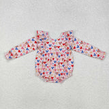 LR1917   baby girl clothes love girl valentines day winter bubble