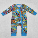 LR2040 Bamboo baby boy clothes cartoon boy winter romper