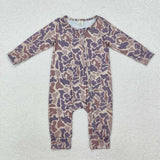 LR2050 Bamboo baby boy clothes camouflage boy winter romper