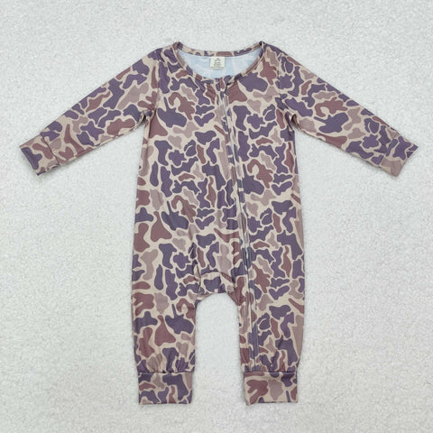 LR2050 Bamboo baby boy clothes camouflage boy winter romper