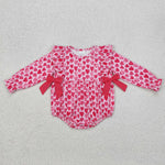 LR2146   baby girl clothes love girl Valentine's Day bubble