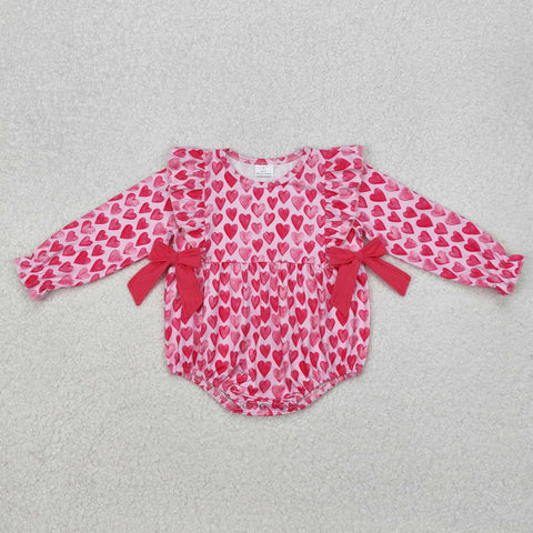 LR2146   baby girl clothes love girl Valentine's Day bubble