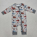 LR2160   baby boy clothes cartoon car boy winter romper