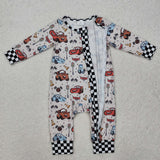 LR2160   baby boy clothes cartoon car boy winter romper