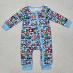 LR2163   baby boy clothes cartoon boy winter romper