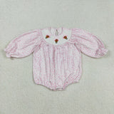 LR2184   baby girl clothes embroidery  turkey girl winter thanksgiving bubble