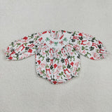 RTS kids matching clothing embroidered bow print clothing girl christmas winter clothing-2025.9.5