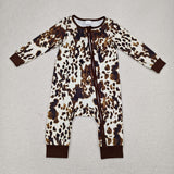 LR2189 baby girl clothes  Ink pattern toddler girl winter romper