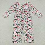 LR2192   baby girl clothes bows girl winter christmas jumpsuit