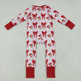 LR2223  baby girl clothes santa toddler girl christmas winter romper