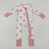 LR2224   baby girl clothes santa toddler girl christmas winter romper