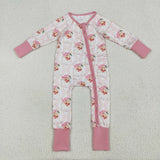LR2224   baby girl clothes santa toddler girl christmas winter romper