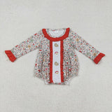 RTS kids matching clothing embroidered santa print clothing girl christmas winter clothing-2025.9.8