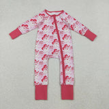 LR2243  baby girl clothes santa toddler girl christmas winter romper