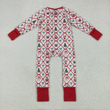 LR2248 baby girl clothes santa toddler girl christmas winter romper