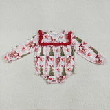RTS kids matching clothing santa print clothing girl christmas winter clothing-2025.6.27