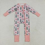 LR2283 baby girl clothes tree toddler girl christmas winter romper