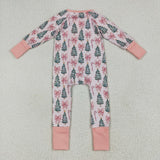 LR2283 baby girl clothes tree toddler girl christmas winter romper
