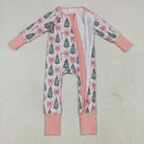 LR2283 baby girl clothes tree toddler girl christmas winter romper