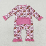 RTS kids matching clothing football print clothing girl winter clothing-2025.9.5