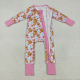 RTS kids matching clothing cookie milk print clothing baby winter romper-2025.8.12