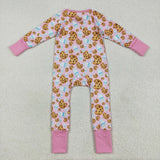 LR2398   baby girl clothes cookies girl winter romper