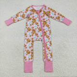 RTS kids matching clothing cookie milk print clothing baby winter romper-2025.8.12