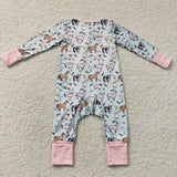 LR2401  baby girl clothes animal girl winter romper