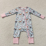 LR2401  baby girl clothes animal girl winter romper