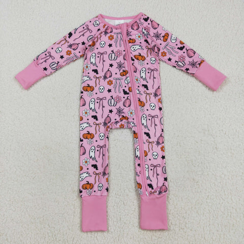 LR2405   baby girl clothes ghost girl halloween winter romper