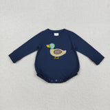 RTS kids matching clothing embroidered mallard print clothing  girl winter clothing-2025.10.11
